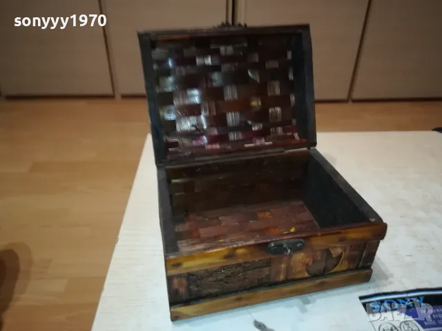 ДЪРВЕНА КУТИЯ-АНТИКА ОТ ФРАНЦИЯ 1412241928, снимка 2 - Антикварни и старинни предмети - 48348447