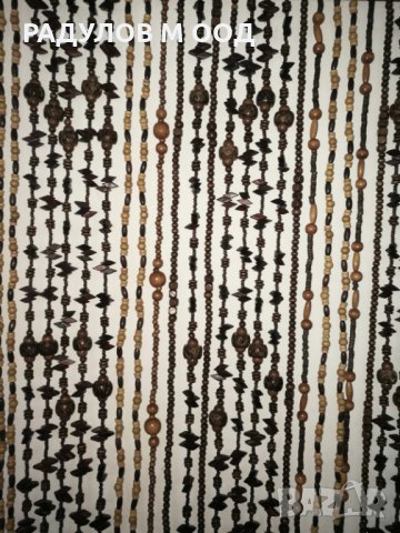 Декоративно пано - завеса дърво, ръчна изработка, 40 ресни, снимка 2 - Други - 31047166