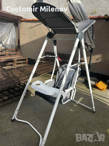 детска люлка с масичка за хранене , снимка 2 - Други - 52517026