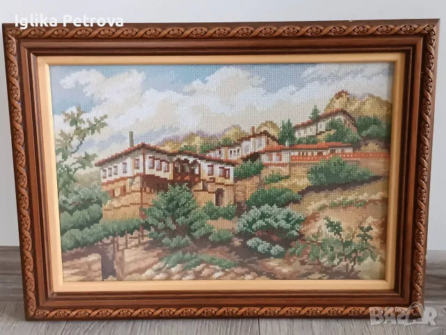 Гоблен Възрожденски къщи , снимка 8 - Гоблени - 56443864
