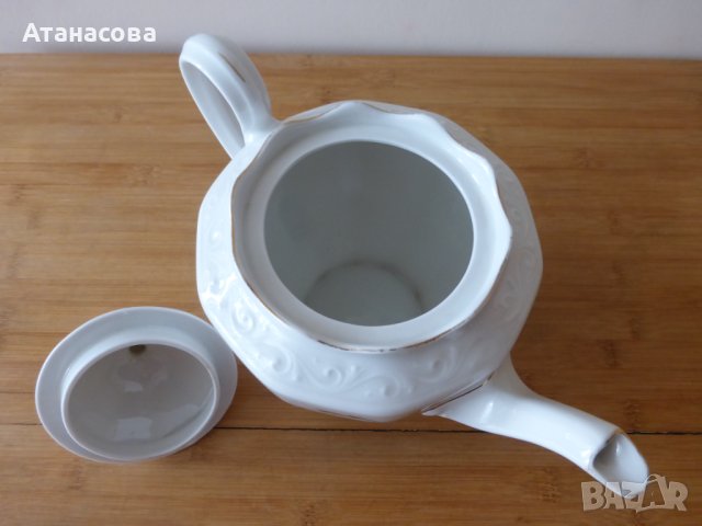 Немски порцеланов чайник КРМ 1940 г, снимка 6 - Аксесоари за кухня - 42798132