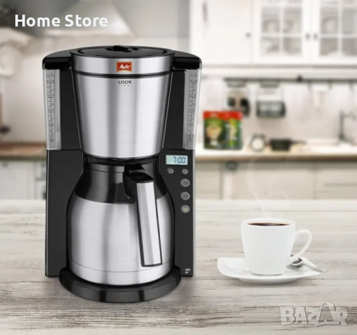 Шварц кафемашина Melitta Look V Timer 1025-18, снимка 5 - Кафемашини - 52728277