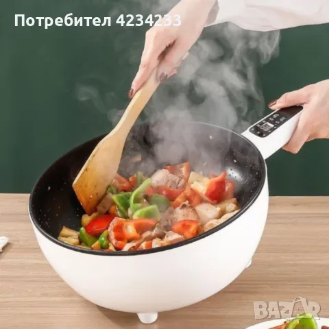 Многофункционален електрически тиган, снимка 5 - Съдове за готвене - 56543217