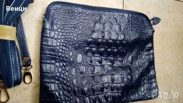 Луксозна дамска чанта от естествена кожа., снимка 3 - Чанти - 30440663