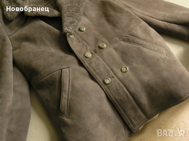 Зимно мъжко палто ,овча кожа , снимка 3 - Палта - 54278913