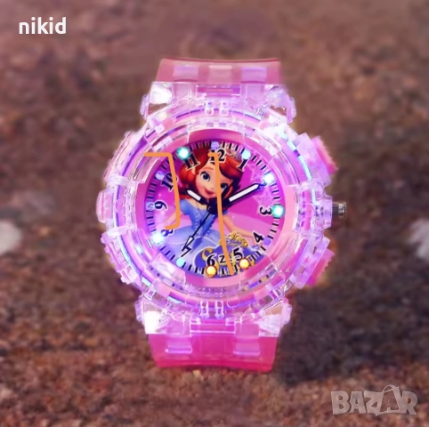 Принцеса София Първа Sofia the First Светещ детски часовник , снимка 2 - Детски - 48976319