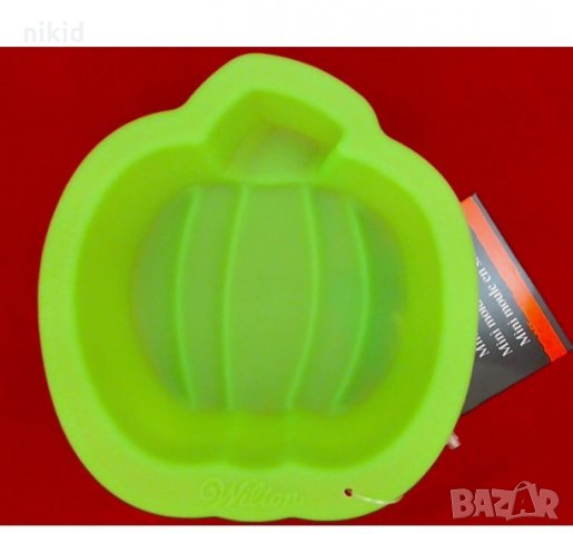 Тиква Средна кексова форма силиконов молд форма кексче мъфин гипс  wilton  