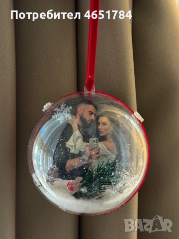 Коледни топки с ваша снимка! Различни низайни