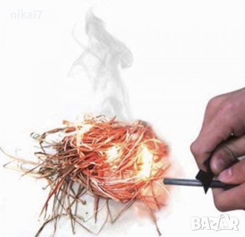 магнезиева запалка Surival за палене на огь дори когато вали дъжд, снимка 3 - Други - 42074104