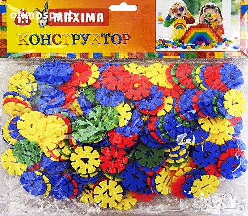 Конструктор 500 г елементи с различни цветове с цифри в PVC плик(270394) нов Всеки елемент съдържа , снимка 3 - Конструктори - 31030585