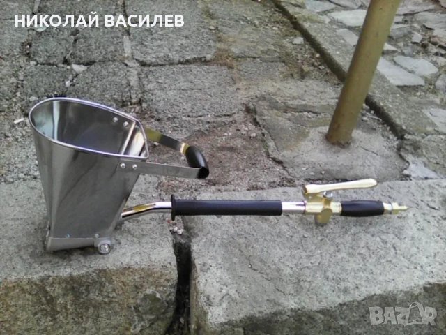 Пневматичен пистолет за шпакловка , мистрия ,текстурирана боя ,мазилка ,течен хоросан-дъзи 4/6/8 мм., снимка 10 - Железария - 46160366