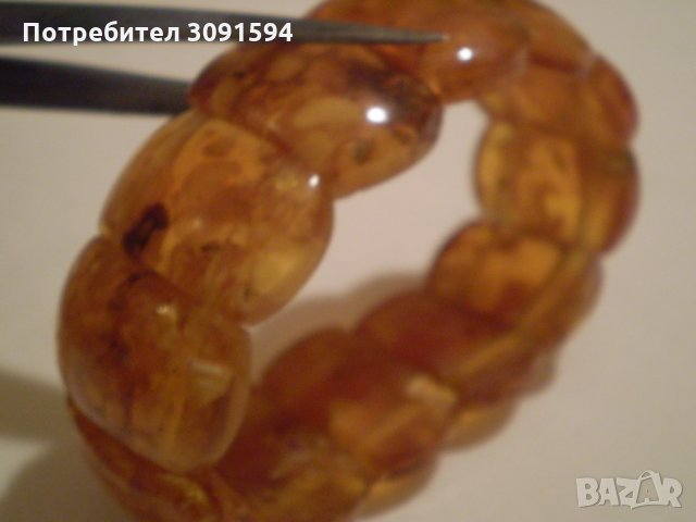 ГРИВНА РЕТРО СТИЛ КЕХЛИБАР, снимка 8 - Антикварни и старинни предмети - 35175735