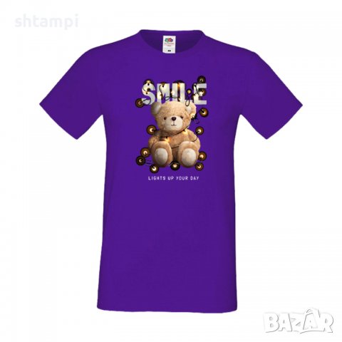 Мъжка тениска bear SMILE Мече,Меченце,Животно, Играчка,Изненада,Подарък,Повод,, снимка 6 - Тениски - 37294292