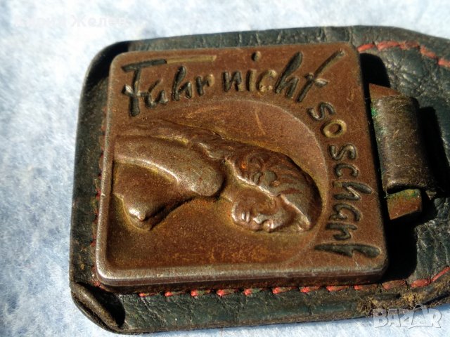 СТАР МНОГО КРАСИВ КОЛЕКЦИОНЕРСКИ ЕРОТИКА КЛЮЧОДЪРЖАТЕЛ СТОМАНА и ЕСТЕСТВЕНА КОЖА РЯДЪК 35312, снимка 5 - Колекции - 39811449