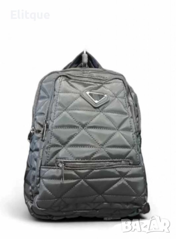 Стилна дамска раница с 3 прегради с цип, снимка 4 - Раници - 52861231