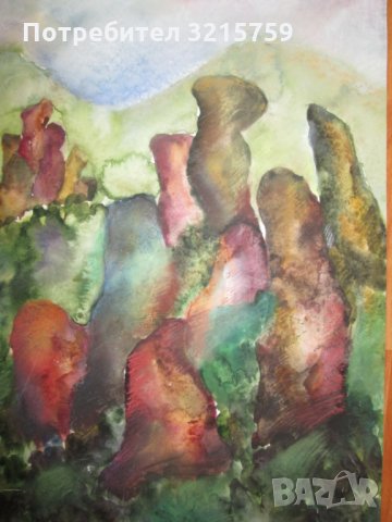 Картина акварел, Доротея Димчева, 47х37см.  , снимка 6 - Картини - 35278857