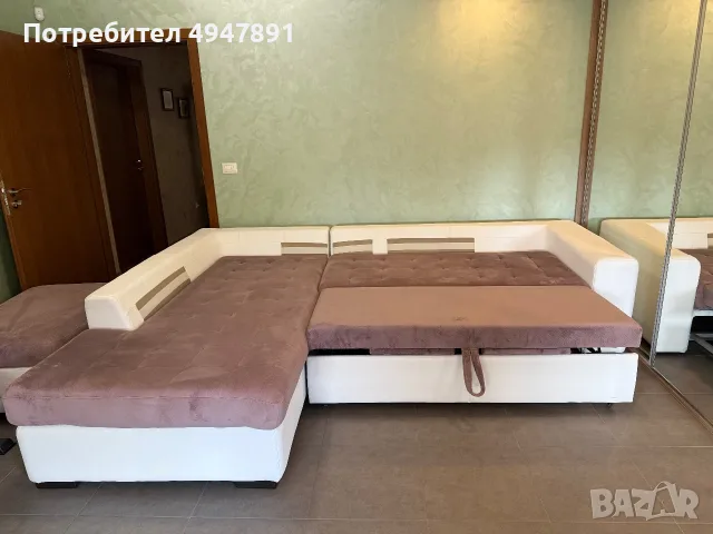 Ъглов разтегателен диван, снимка 5 - Дивани и мека мебел - 56053378