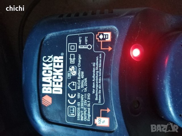 Зарядно BLACK&DECKER+ДВЕ БАТЕРИИ, снимка 5 - Батерии, зарядни - 39229244