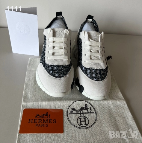 Дамски кецове Hermes .Естествена кожа и набук., снимка 8 - Кецове - 51580471