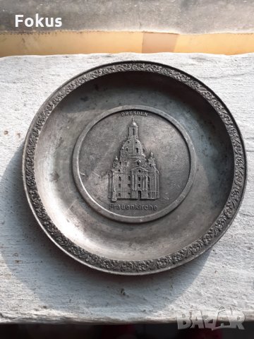 Калаена чиния за стена Essingen 95% Stauien Zinn, снимка 1 - Антикварни и старинни предмети - 34273133