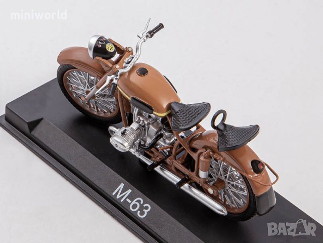 М-63 Урал-2 мотор - мащаб 1:24 на Наши мотоцикли моделът е нов в блистер, снимка 3 - Колекции - 37766223