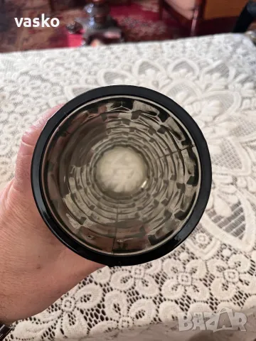 Стара ваза-стъклена, снимка 3 - Вази - 49401031