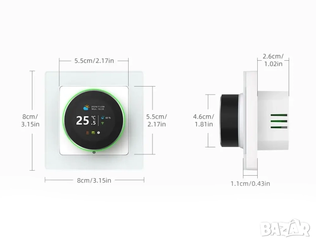 MIUCDA WiFi Програмируем термостат за водно подово отопление 3A, снимка 10 - Други - 48167860