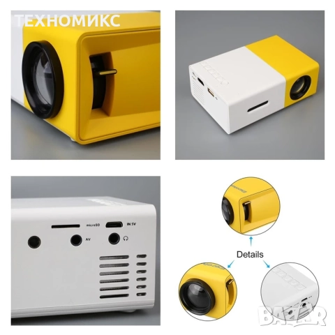 Портативен LED проектор, Hd (1920 X 1080), 24W, снимка 11 - Друга електроника - 52828657