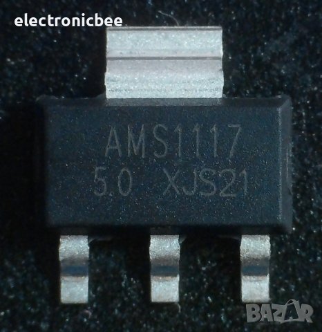 Voltage regulator AMS 1117 5.0 XJS21, снимка 1 - Друга електроника - 39185464