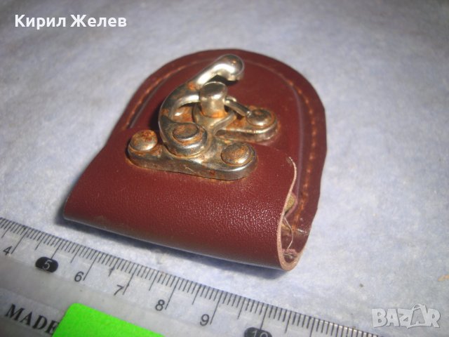 СТАРО ВИНТИДЖ КАЛЪФЧЕ от ЕКО КОЖА за ЗАПАЛКА или ДЖОБЕН ЧАСОВНИК за ПРИКРЕПВАНЕ на КОЛАН 32242, снимка 5 - Други ценни предмети - 38258872