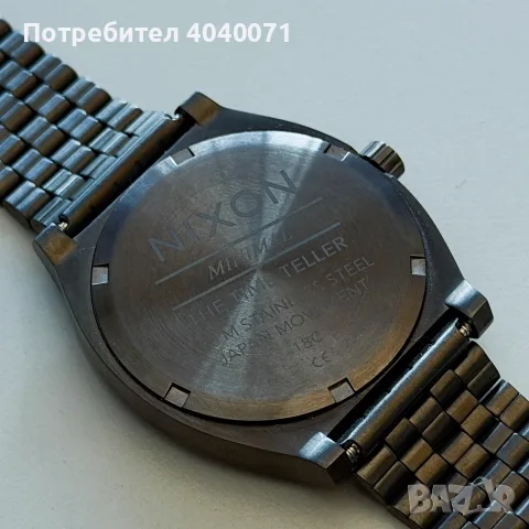 Nixon Time Teller A045-2947 All Gunmetal 37mm – нов, неносен, снимка 3 - Мъжки - 55850697