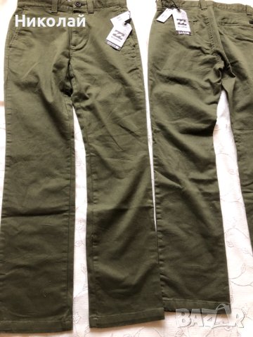 Маркови тийн/момчешки/мъжки панталони Billabong, 28 размер, за 176 см. височина, 2 бр., нови , снимка 2 - Панталони - 42303459