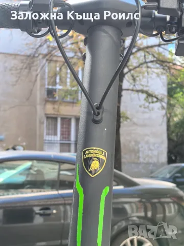 Електрическа тротинетка LAMBORGHINI ALEXT GREEN TS 48V 12.5Ah 500W 11", снимка 2 - Друга електроника - 56198684