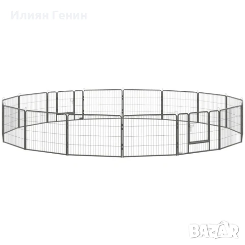 PawHut Заграждение за кученца с 16 мрежови панела, снимка 10 - За кучета - 54021693