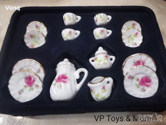 Порцеланов сервиз за барби, снимка 3 - Кукли - 32173546