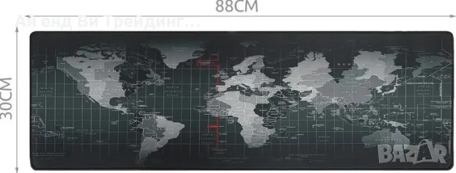 Противоплъзгаща подложка за мишка и клавиатура World Map, снимка 3 - Клавиатури и мишки - 50272785