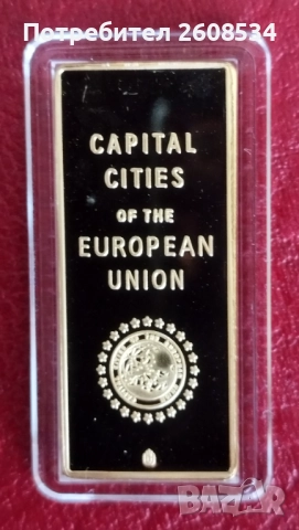КЮЛЧЕ ОТ СЕРИЯТА: „СТОЛИЦИТЕ НА  ДЪРЖАВИТЕ ОТ ЕС“ /виж описанието/, снимка 2 - Нумизматика и бонистика - 52947166
