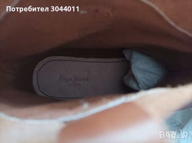 Pepe jeans N37,38 естествена кожа , снимка 3 - Дамски боти - 38151466
