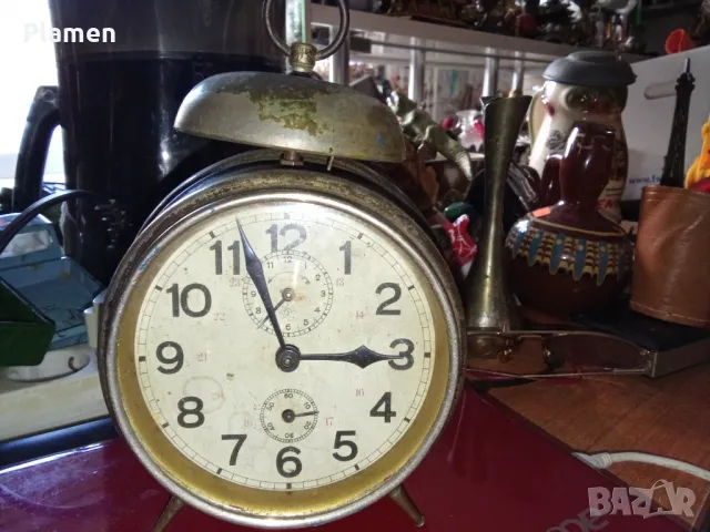 Стар часовник будилник Юнгханс, снимка 1