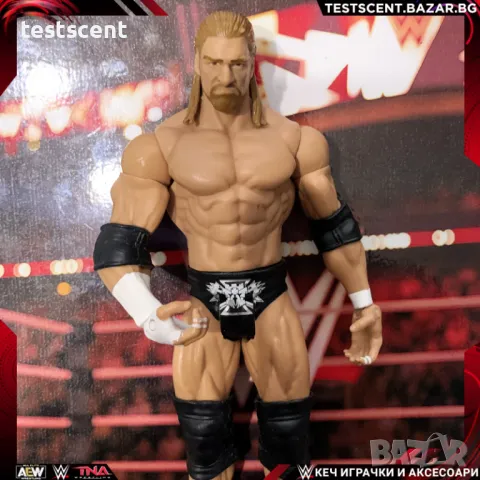 Екшън фигура WWE Triple H Трите Хикса Mattel Basic Series Wrestlemania играчка фигура figure, снимка 1 - Колекции - 48504111