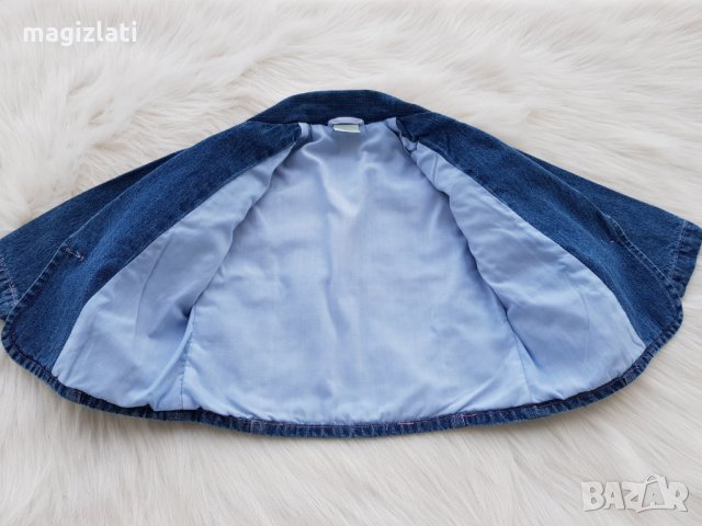 Дънково сако размер 12-18 месеца , снимка 3 - Бебешки якета и елеци - 31526167