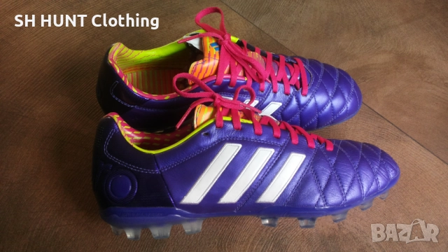 Adidas Adipure 11Pro AG Purple/White Размер EUR 42 / UK 8 бутонки естествена кожа 32-14-S, снимка 2 - Футбол - 52228568