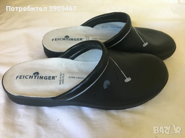 Мъжко, черно сабо, ест. кожа, MADE IN ITALI, № 45, снимка 2 - Ежедневни обувки - 50561246