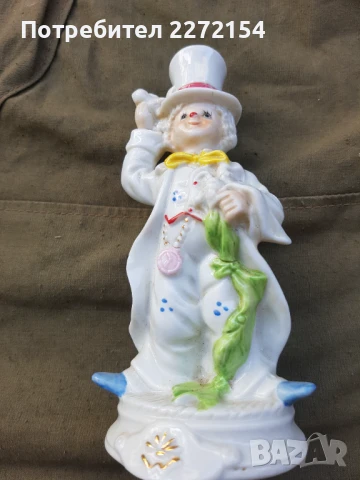 Порцеланова статуетка фигурка клоун, снимка 3 - Антикварни и старинни предмети - 51364363