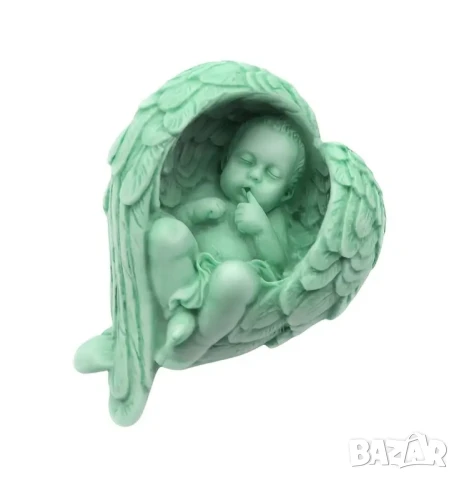 Молд бебе с ангелски крила (2), снимка 5 - Форми - 50785973