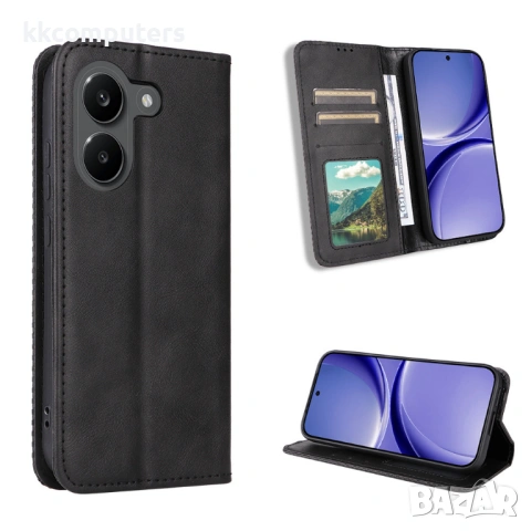 Ретро Кожен Калъф Портфейл за Xiaomi Redmi Turbo 5 5G / Poco X8 Pro 5G - Магнитен, Стойка, Слотове, , снимка 4 - Калъфи, кейсове - 54136955