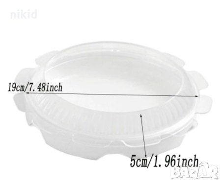 Кръг Кръгла ниска заоблена 2 части тава силиконов молд форма за направа мус желе пай киш десерт кекс, снимка 3 - Форми - 31582261