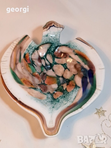 стъклена фруктиера риба многоцветно стъкло 28/5, снимка 2 - Аксесоари за кухня - 51965408