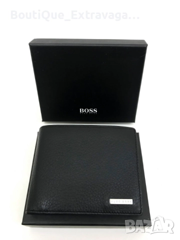 Мъжки подаръчен комплект колан и портфейл Hugo Boss 041/001 !, снимка 3 - Колани - 52687406