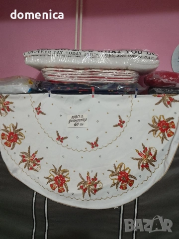 Кръгли покривки за маса. На снимките има размери.